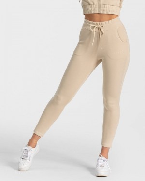 Beige Women Teveo Classic Jogger | EAO-6058