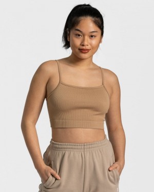 Beige Women Teveo Sassy Tops | WLV-2554