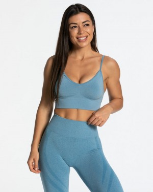 Blue Women Teveo Evolution V2 Sports Bra | ATP-3471