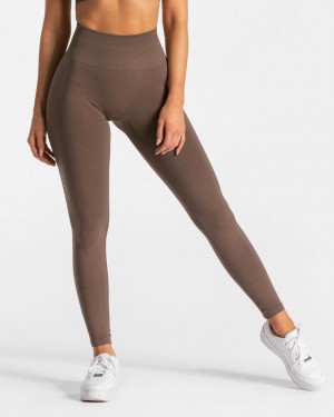 Brown Women Teveo True Leggings | ARK-9119