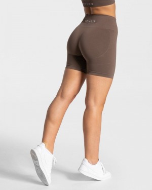 Brown Women Teveo True Shorts | RVI-8888