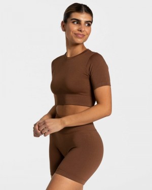 Caramel Women Teveo Sensation Crop Tops | OMV-8857