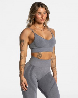 Grey Women Teveo Evolution V2 Sports Bra | ISB-4080