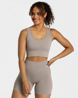 Grey Women Teveo Sensation Sports Bra | PCR-5127