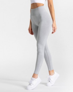 Light Grey Women Teveo Classy Leggings | UTY-2711