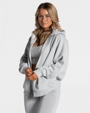 Light Grey Women Teveo Statement Oversized Jackets | KUC-1290