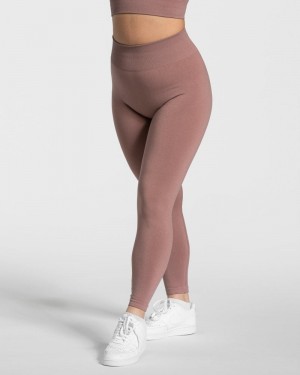 Pink Women Teveo Timeless Scrunch Leggings | QMG-3202