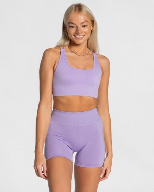 Purple Women Teveo Everyday Backless Tops | WRG-8774