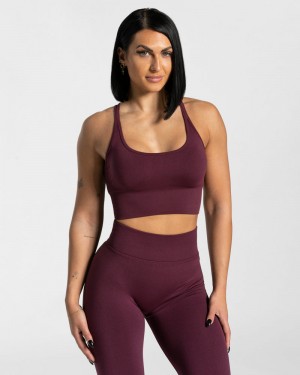 Purple Women Teveo Statement Sports Bra | IRR-2229