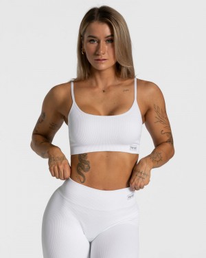 White Women Teveo Elegant Sports Bra | BFT-3171