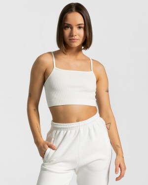 White Women Teveo Sassy Tops | NUQ-2262