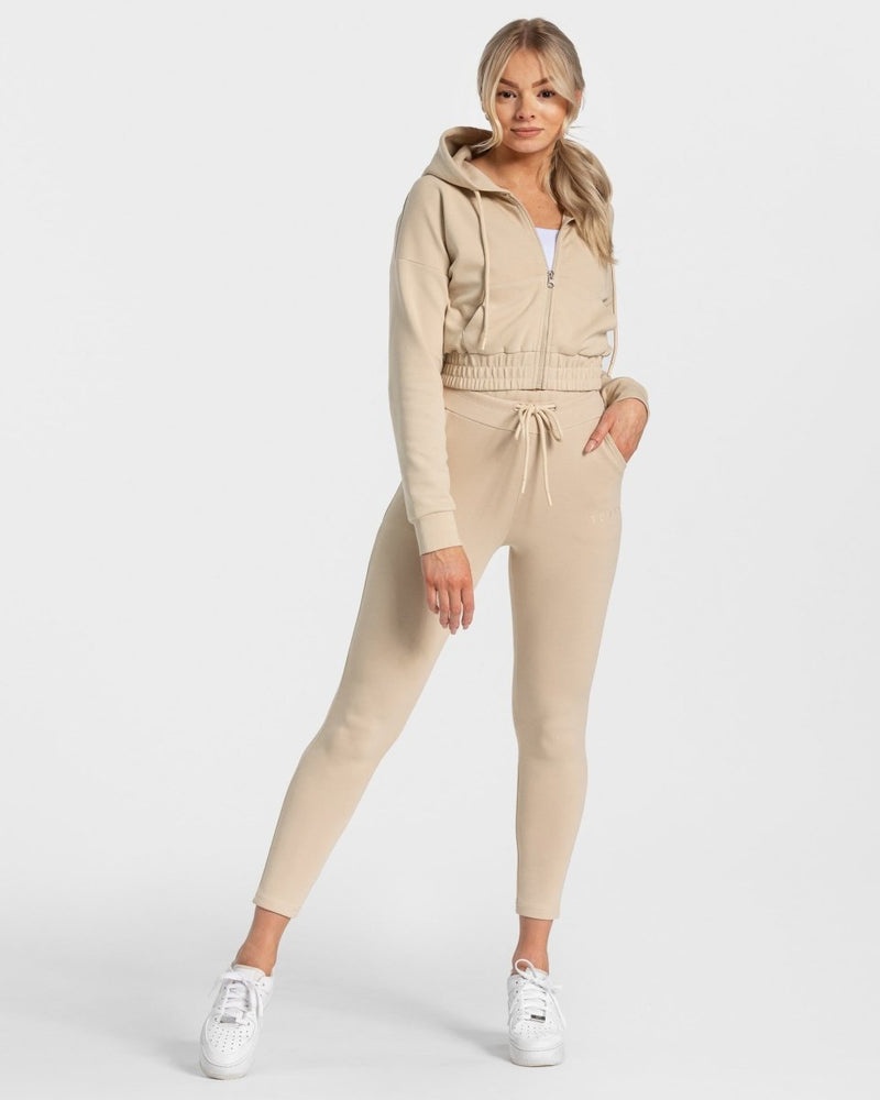 Beige Women Teveo Classic Jogger | EAO-6058