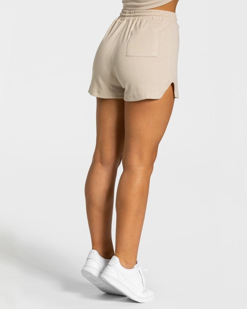 Beige Women Teveo Lounge Shorts | PCW-2517