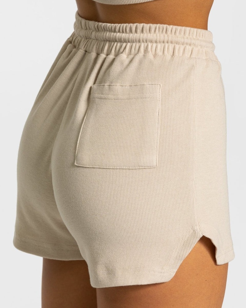 Beige Women Teveo Lounge Shorts | PCW-2517