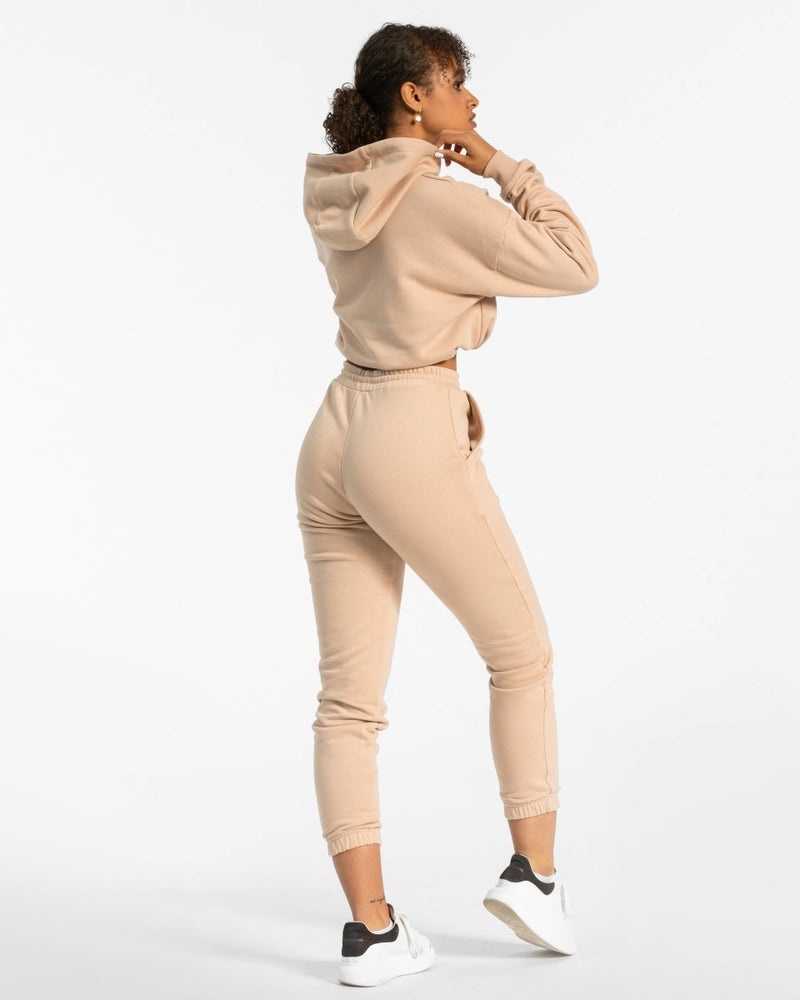 Beige Women Teveo Oversized Jogger | ZDZ-9695