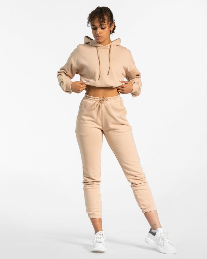 Beige Women Teveo Oversized Jogger | ZDZ-9695