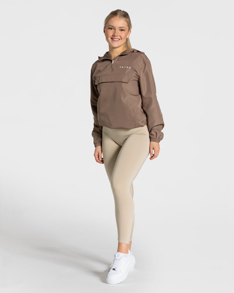 Beige Women Teveo Statement Windbreaker | NYG-1290