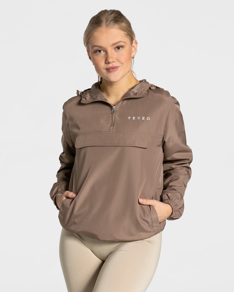 Beige Women Teveo Statement Windbreaker | NYG-1290