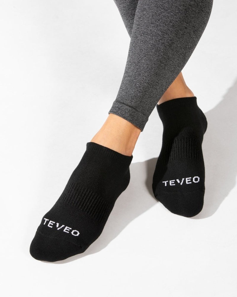 Black Women Teveo Active (2pcs) Socks | ZPE-0743