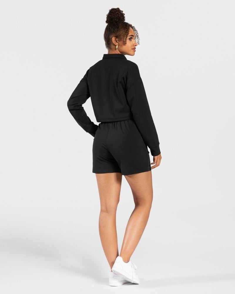 Black Women Teveo Charming Oversized Shorts | CPV-9065