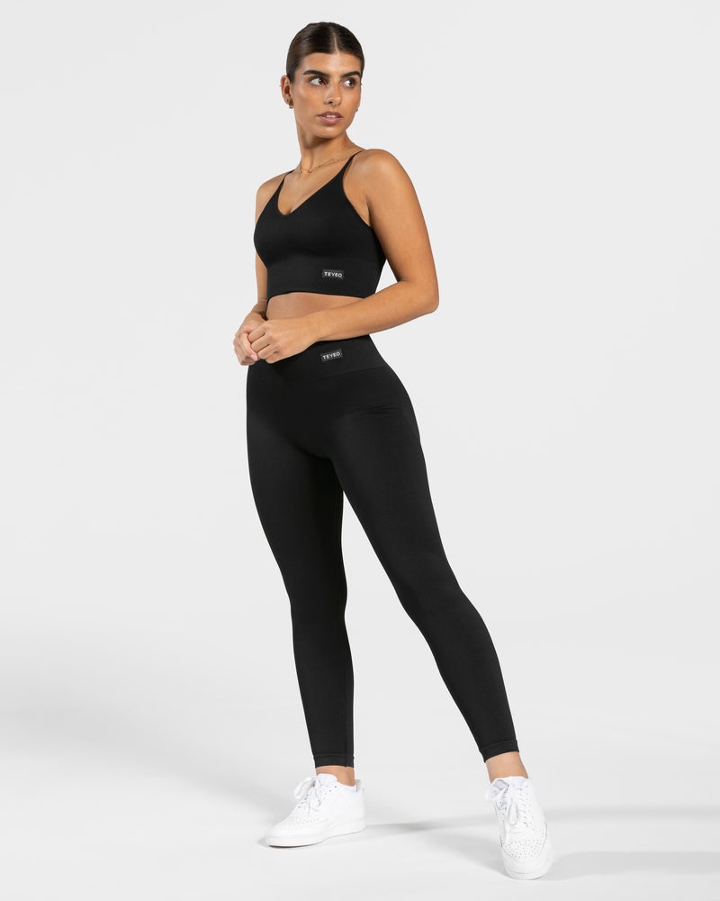 Black Women Teveo Elegant Cross Tops | EGV-8416