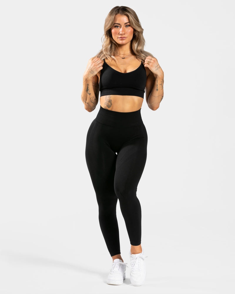 Black Women Teveo Evolution V2 Sports Bra | QHG-0988