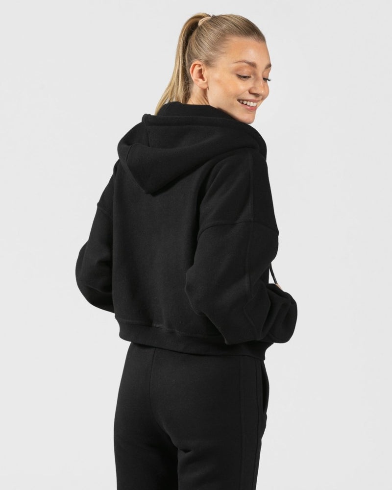 Black Women Teveo Sassy Zip Hoodie | LVR-5432