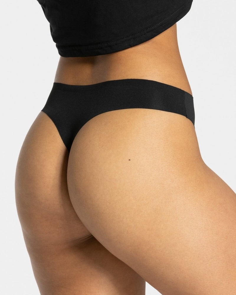 Black Women Teveo Seamless Thong (2pcs) Underwear | WBH-2148