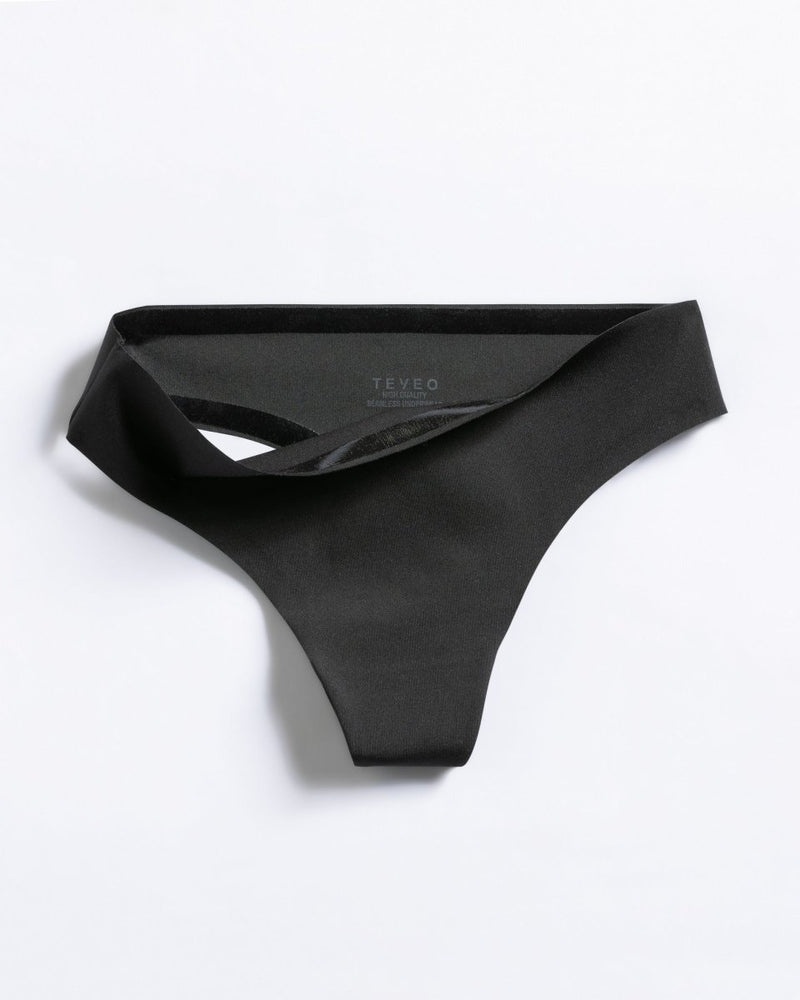 Black Women Teveo Seamless Thong (2pcs) Underwear | WBH-2148