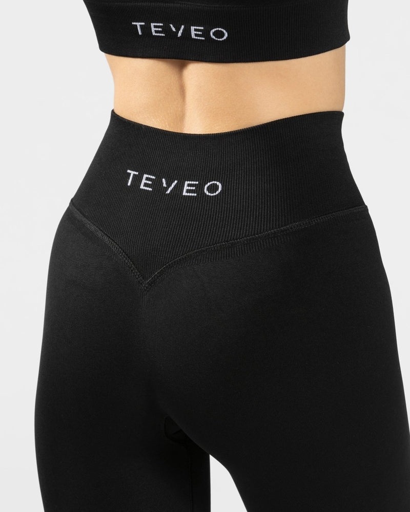 Black Women Teveo Sensation Leggings | UTO-3412