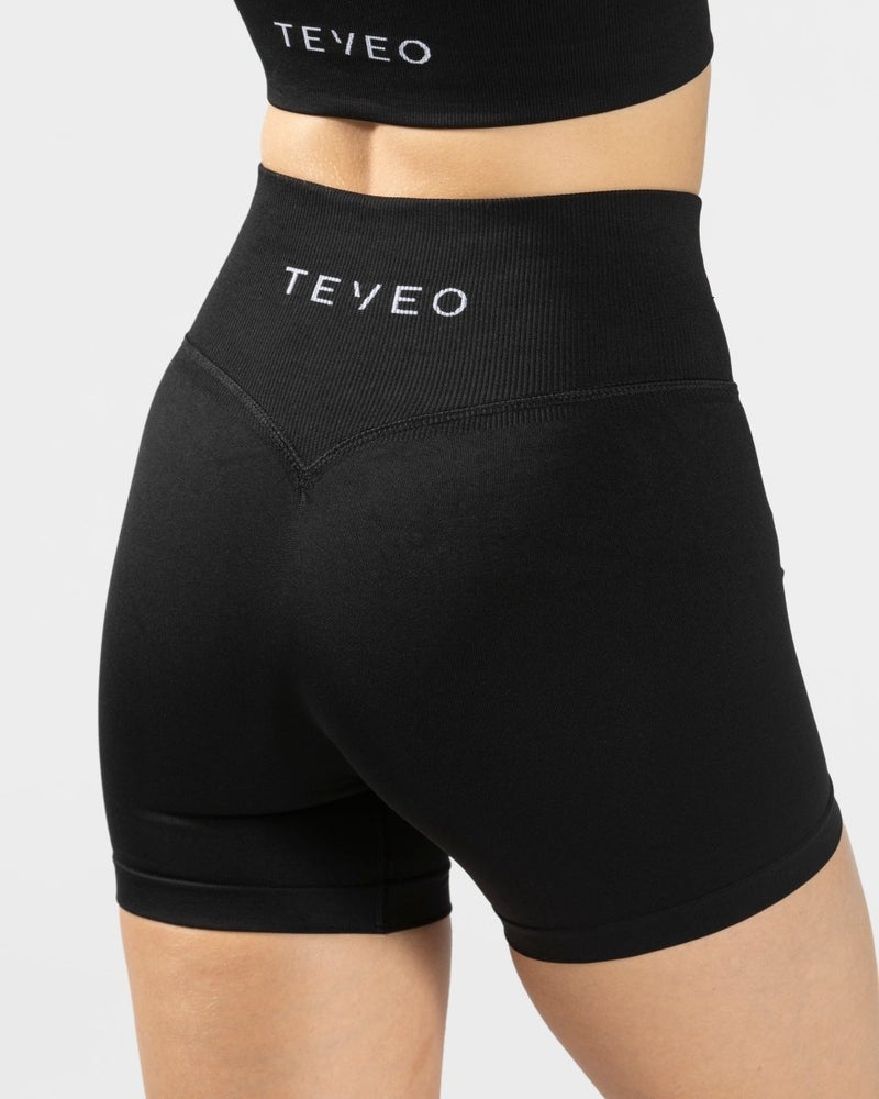 Black Women Teveo Sensation Mini Shorts | OWY-1318