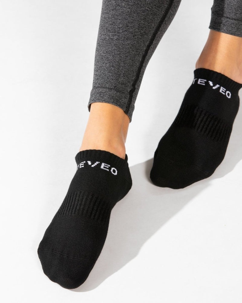 Black Women Teveo Sport (2pcs) Socks | XVJ-7801