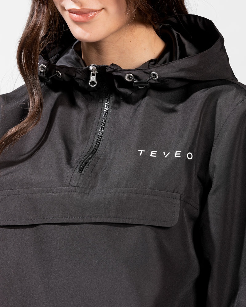 Black Women Teveo Statement Windbreaker | FAZ-7463