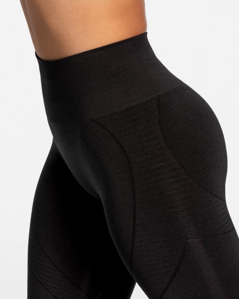 Black Women Teveo True Leggings | TIF-9671