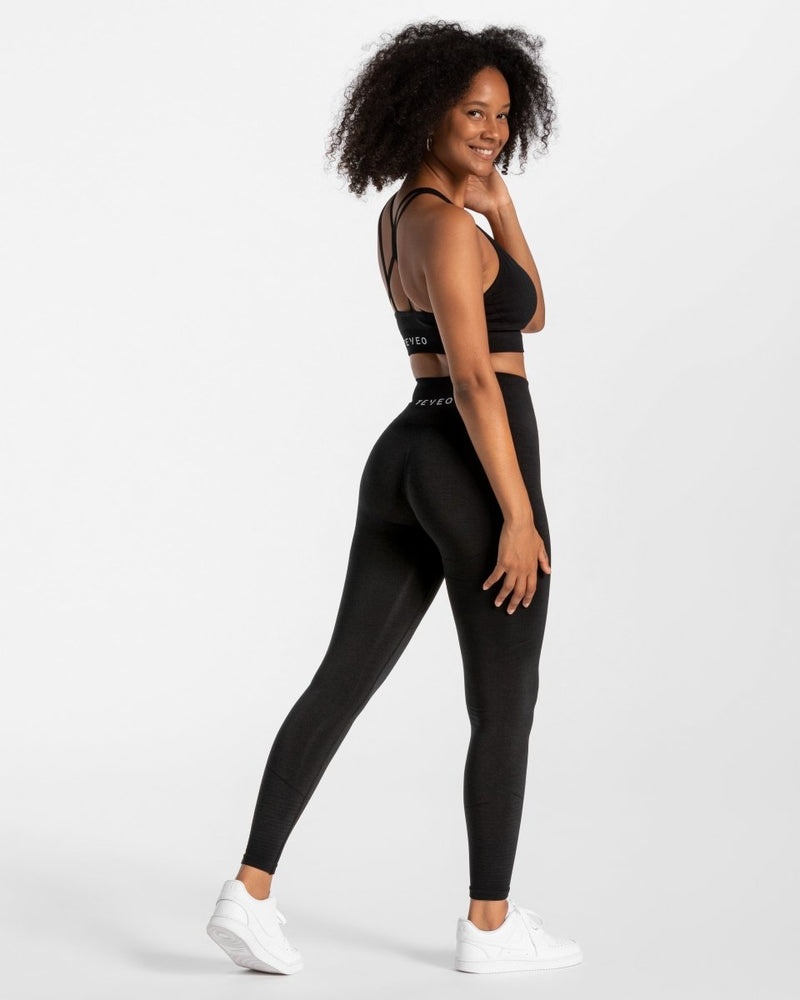 Black Women Teveo True Leggings | TIF-9671