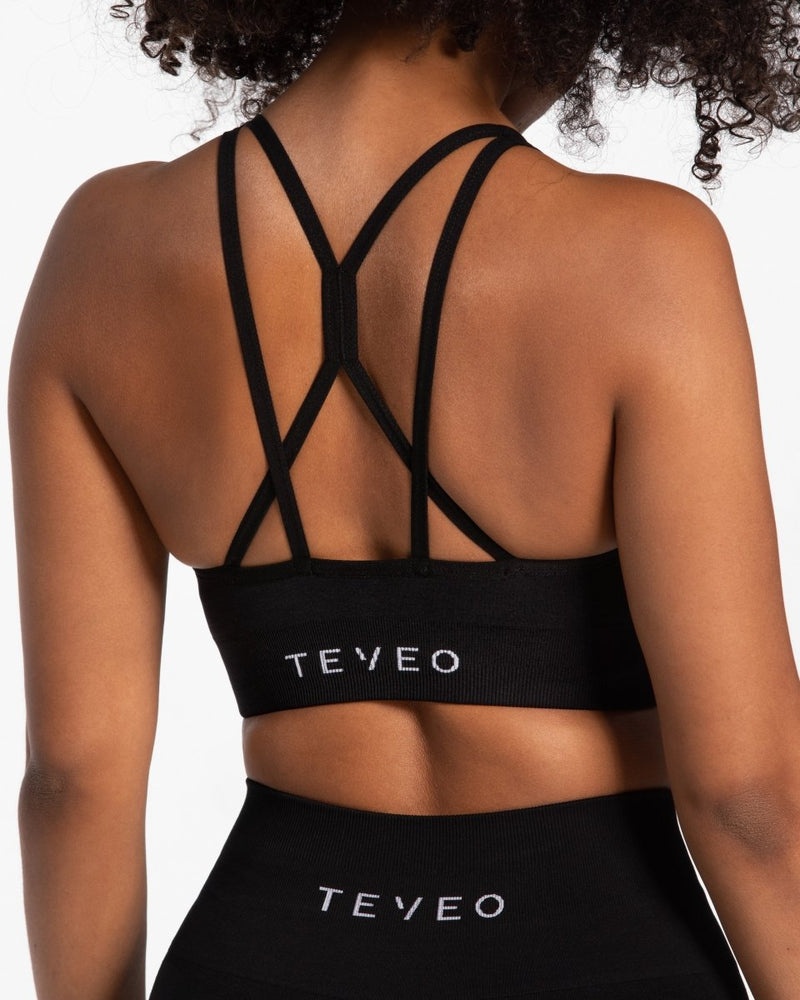 Black Women Teveo True Sports Bra | LXX-0092