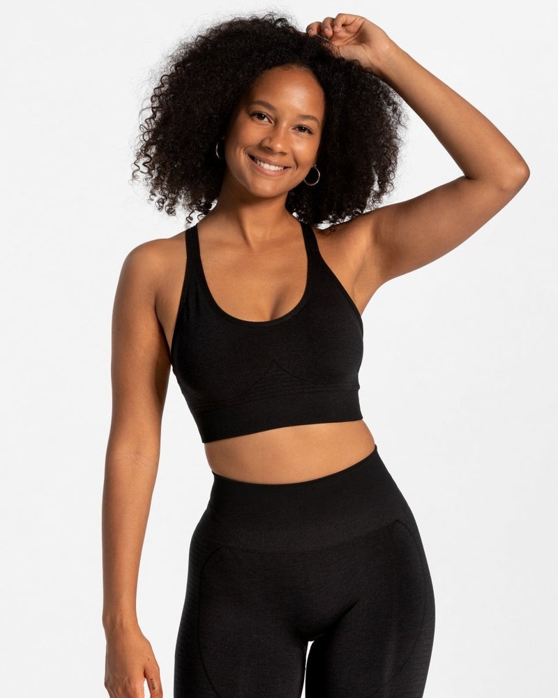 Black Women Teveo True Sports Bra | LXX-0092