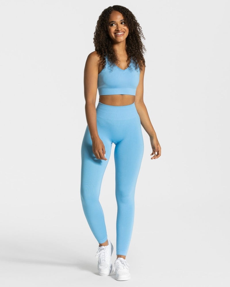 Blue Women Teveo Classy Leggings | ENG-4268