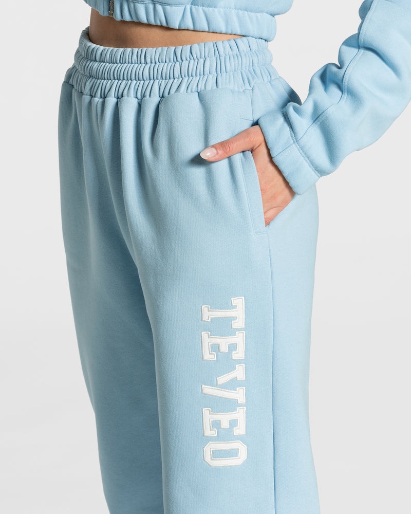 Blue Women Teveo College Oversized Jogger | UPA-6158