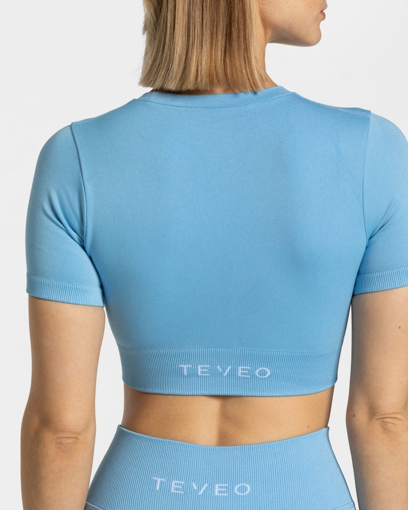 Blue Women Teveo Sensation Crop Tops | FJR-2607