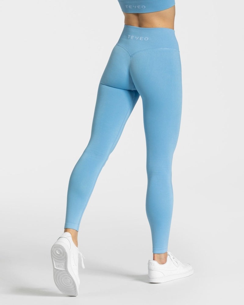 Blue Women Teveo Sensation Leggings | DOY-4166