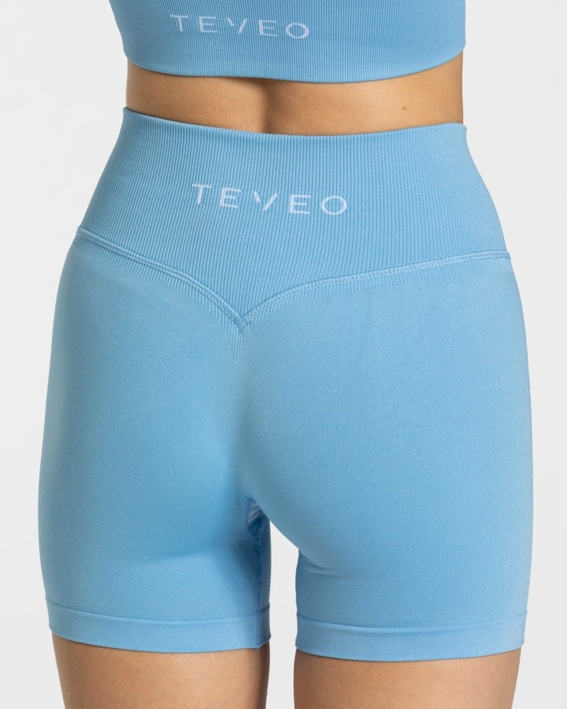 Blue Women Teveo Sensation Mini Shorts | HRP-9710