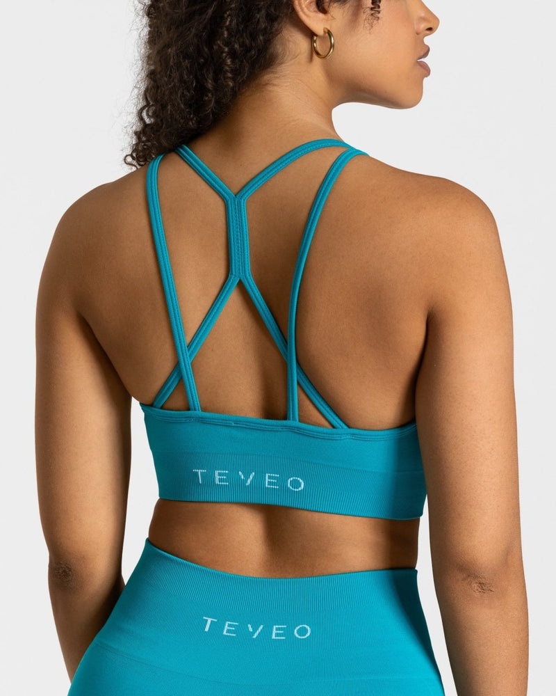 Blue Women Teveo True Sports Bra | AEP-0872