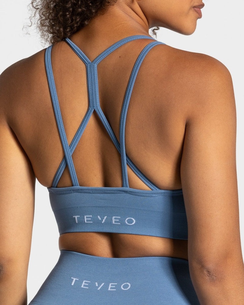 Blue Women Teveo True Sports Bra | BKT-4241