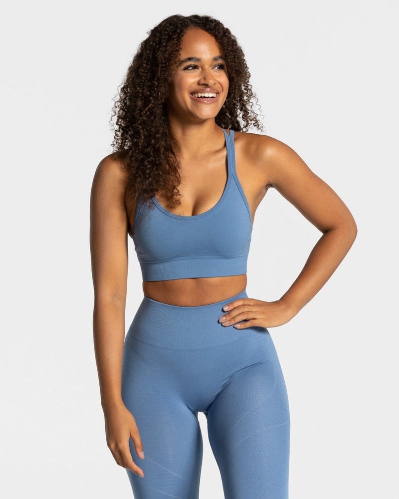 Blue Women Teveo True Sports Bra | BKT-4241