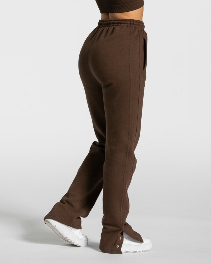 Brown Women Teveo Sassy Slit Jogger | OEV-3618