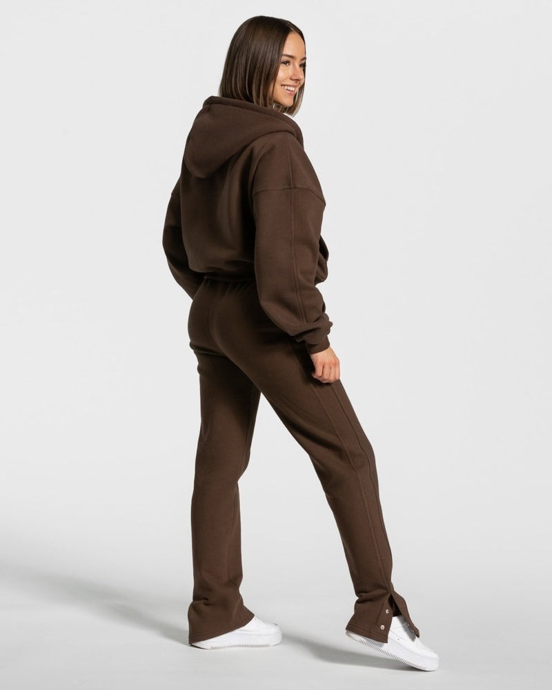 Brown Women Teveo Sassy Slit Jogger | OEV-3618