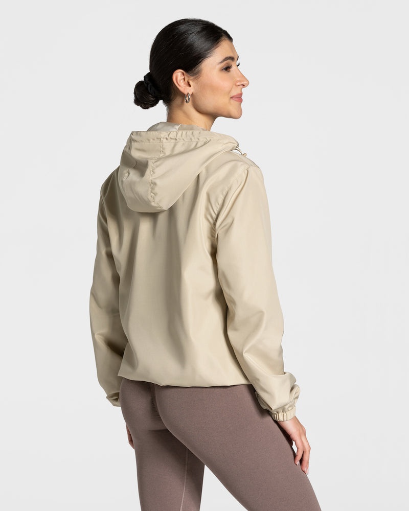 Brown Women Teveo Statement Windbreaker | GCW-8192