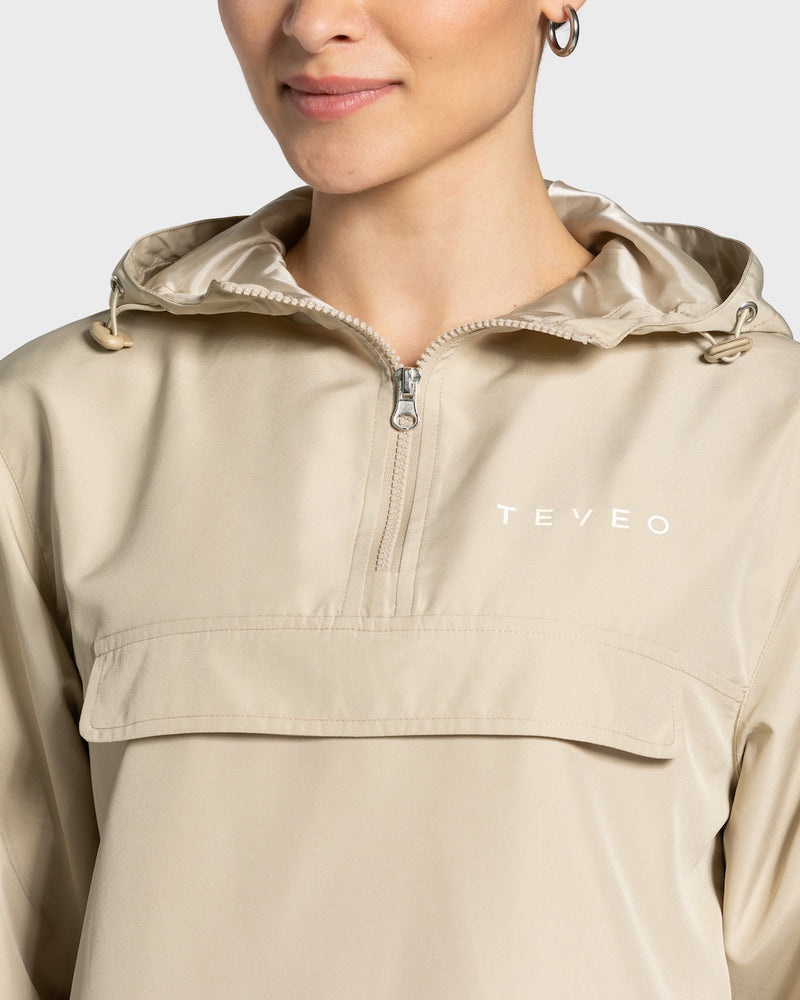 Brown Women Teveo Statement Windbreaker | GCW-8192