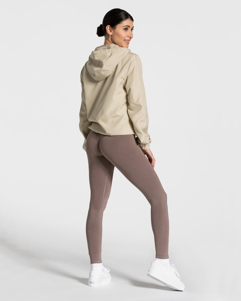 Brown Women Teveo Statement Windbreaker | GCW-8192